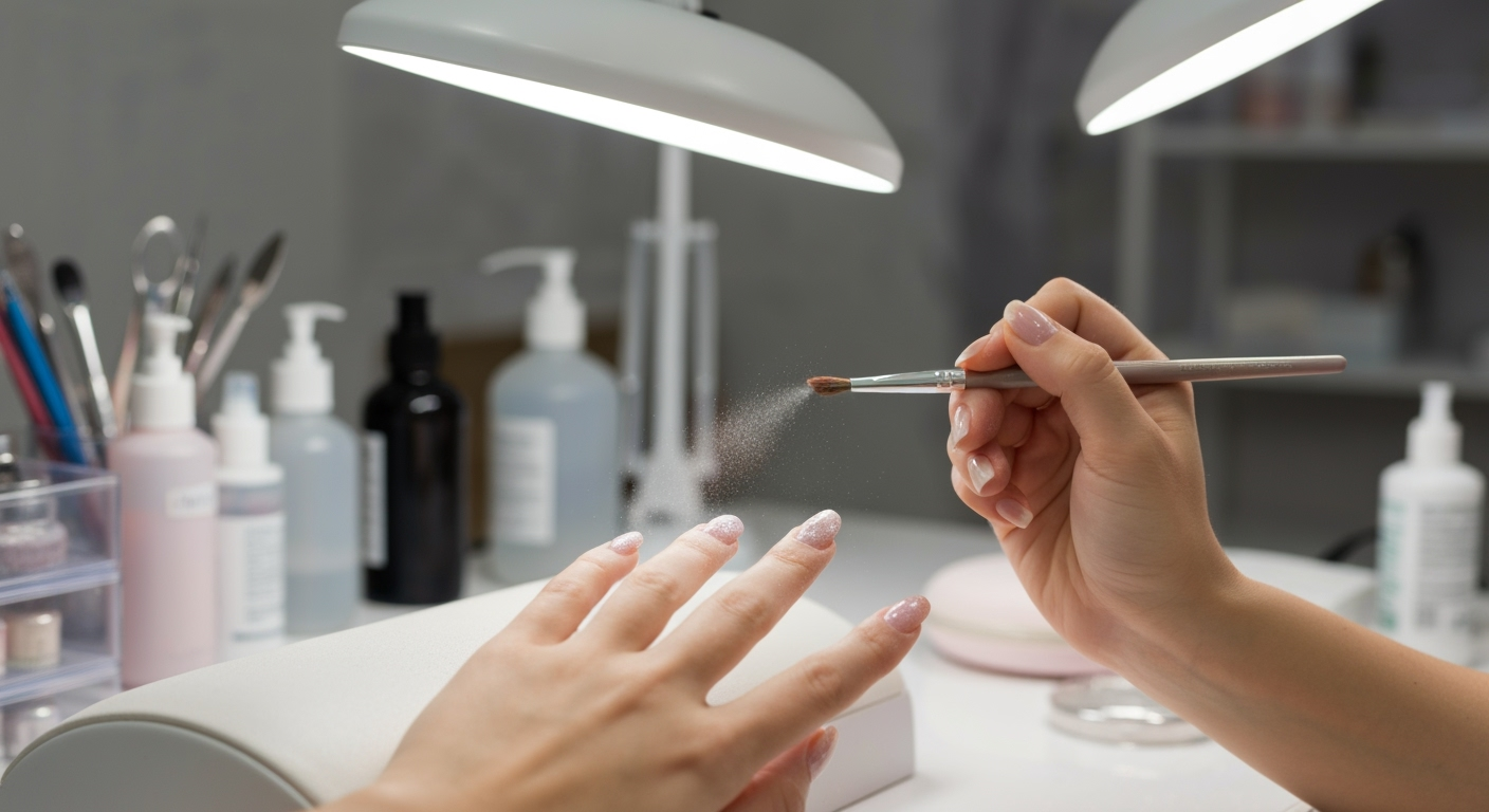 Jak nakładać pyłek na paznokcie, żeby uzyskać efekt lustra? 2