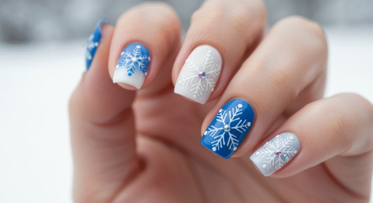 Jak zrobić śnieżynkę na paznokciach w prosty sposób?